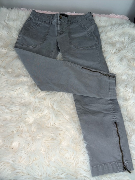 Ivanka Trump Pants - Ivanka Trump Gray Ankle Zip Skinny Pants — Utility Cargo Style